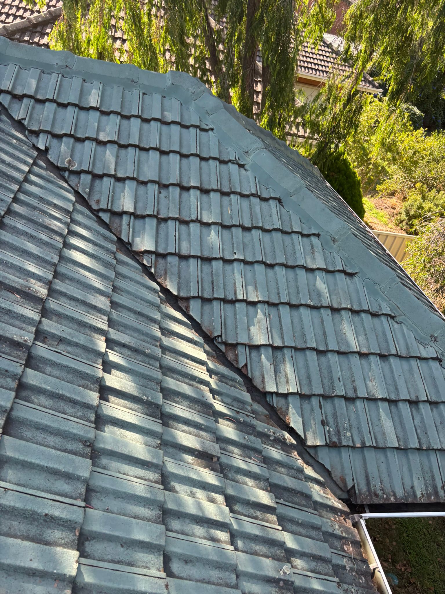 our work - before gutter service